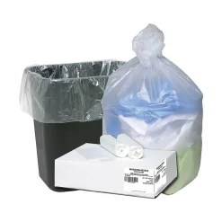 Ultra Plus 16 Gallon Industrial Trash Bag, 24" x 32", High Density, 8 mic, Natural, 1000 Bags/Box (WHD 3308)<Berry Global New