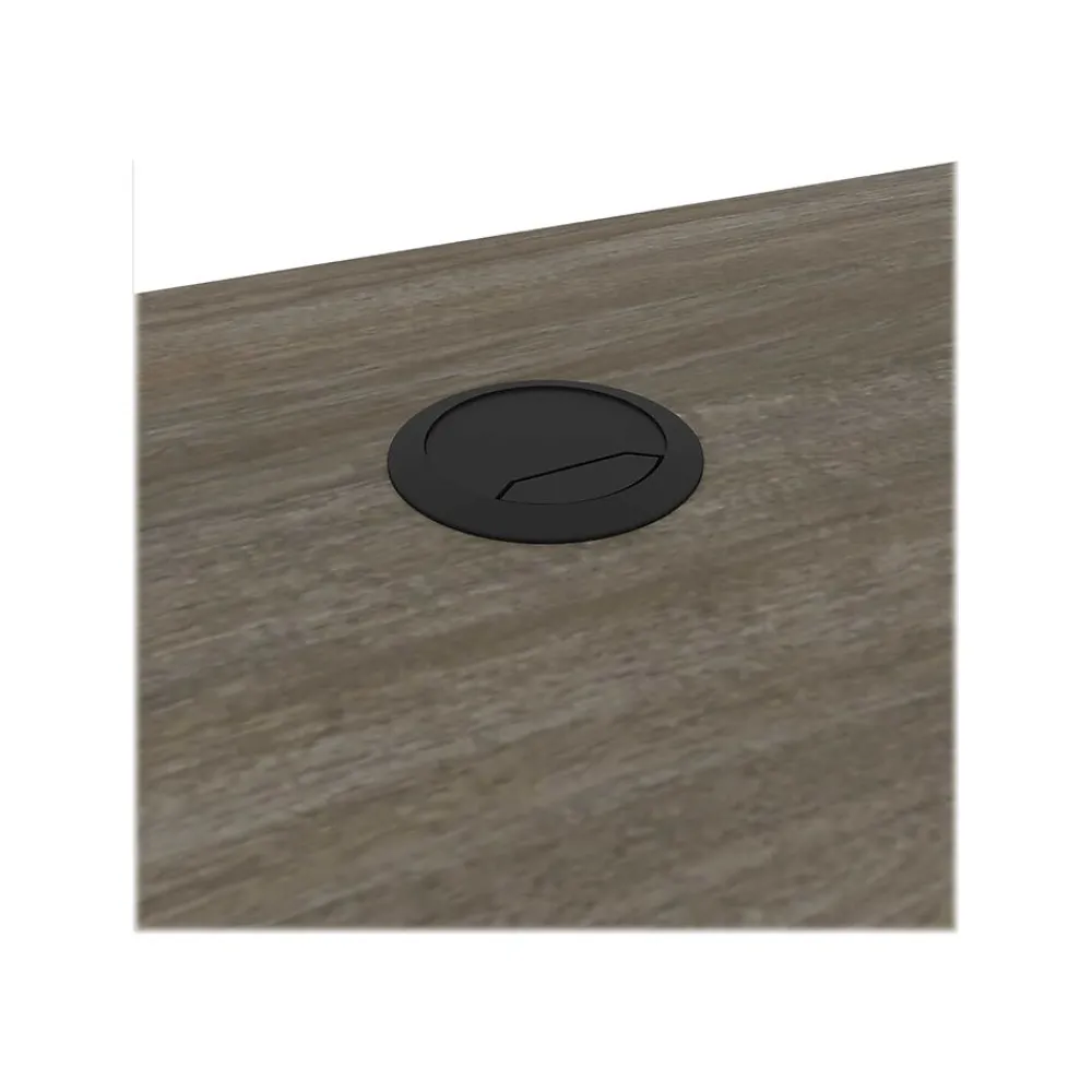 Computer Desks*bestar Aquarius Small 44" Computer Desk, Walnut Gray/Slate (114401-000035)