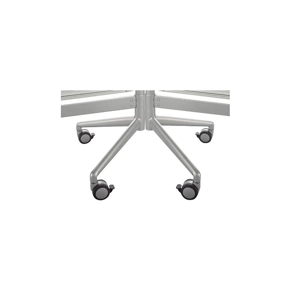Dry Erase*Best-Rite D.O.C. Porcelain Mobile Dry-Erase Whiteboard, Anodized Aluminum Frame, 6' x 6' (661AG-DD)