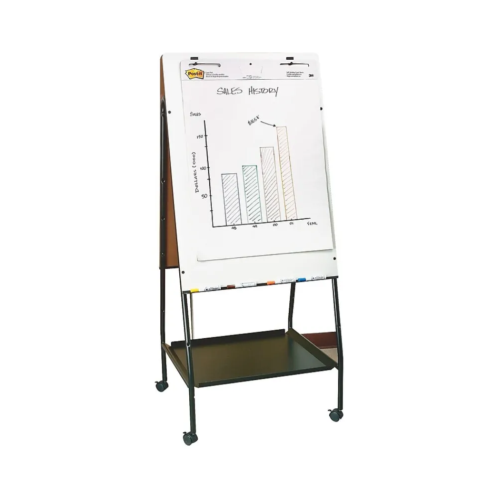 Dry Erase*Best-Rite Wheasel Dry/Wet Erase Easel, 65", Steel (770)