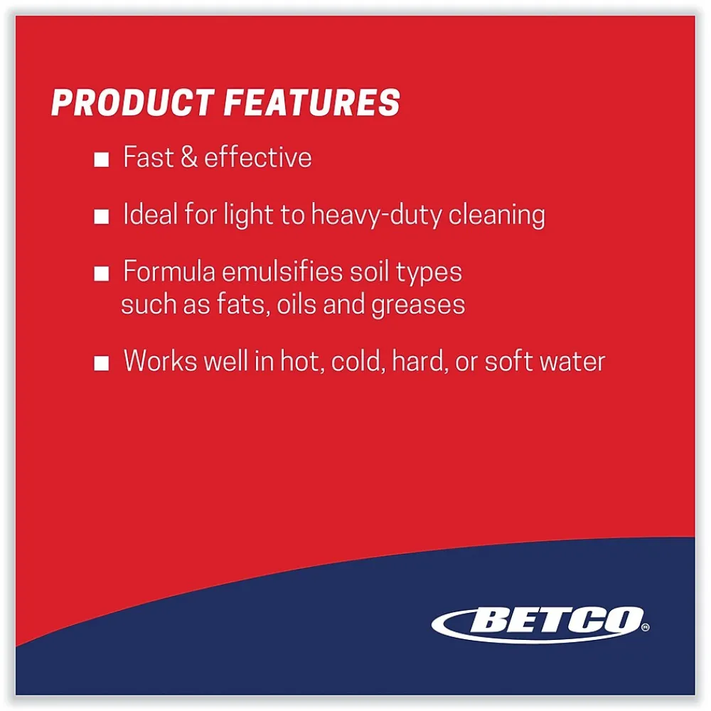 Kitchen Degreaser, Characteristic Scent, 1 Gal. Bottle, 4/Carton (BET10120400)<Betco Hot