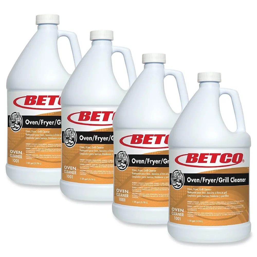 Oven/Fryer/Grill Cleaner, Characteristic Scent, 1 Gal. Bottle, 4/Carton (BET10010400)<Betco New