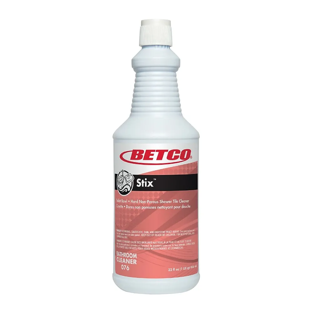 Stix Toilet Bowl Cleaner, Cherry/Almond Scent, 32 oz., 12 Bottles/Carton (761200)<Betco
