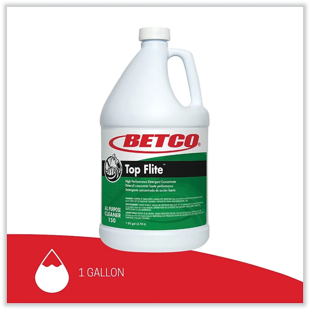 Top Flite All-Purpose Cleaner, Mint Scent, 1 Gal. Bottle, 4/Carton (BET1500400)<Betco Hot