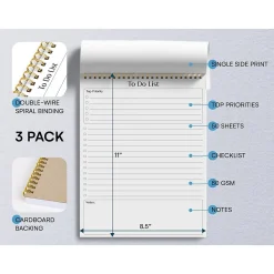Notepads|Better Office To-Do List Notepad, 8.5