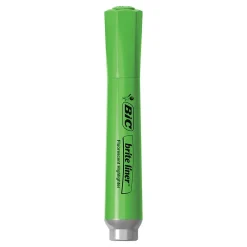 Highlighters|BIC Brite Liner Tank Highlighter, Chisel Tip, Assorted, 4/Pack (32318)