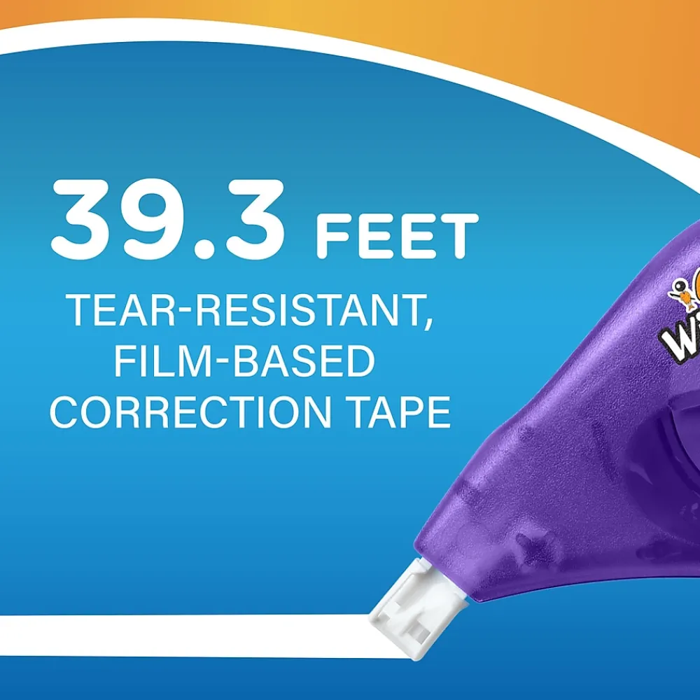 Correction & White-Out|BIC Wite-Out Correction Tape, White, 4/Pack (50589)