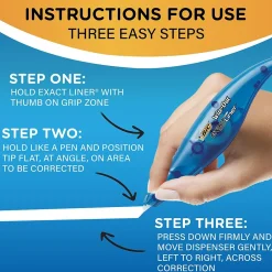 Correction & White-Out|BIC Wite-Out Exact Liner Correction Tape, White, 2/Pack (50744)