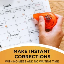 Correction & White-Out|BIC Wite-Out EZ Correct Correction Tape, White, 10/Pack (50790)