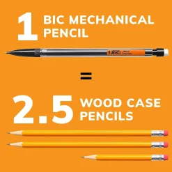 Pencils|BIC Xtra Smooth Mechanical Pencils, 0.7mm, #2 Medium Lead, Dozen (90085/MP11)