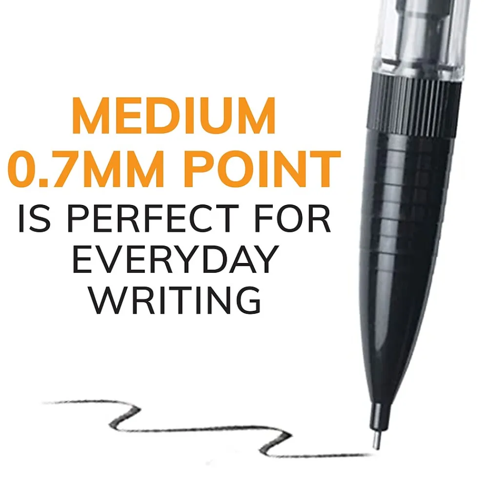 Pencils|BIC Xtra-Smooth Mechanical Pencil, 0.7mm, #2 Medium Lead, 40/Pack (MPP40MJ-BLK)