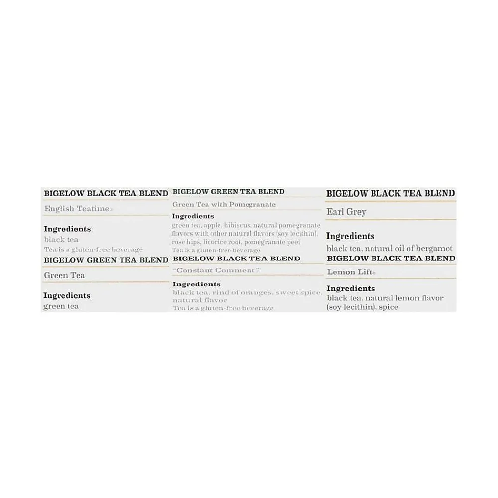 Bigelow Assorted Tea Bags, 168/Carton (15577)