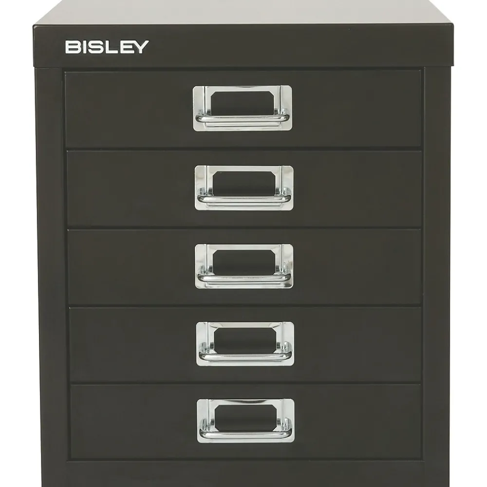 File Cabinets*Bisley ® 5-Drawer Steel Desktop Multidrawer Storage Cabinet, Black (MD5-BK)