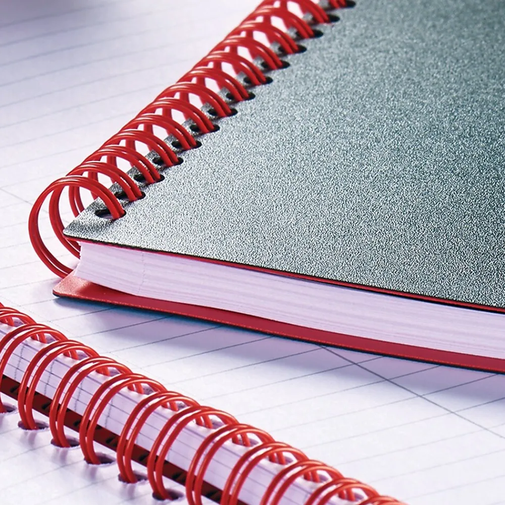 Subject Notebooks|Black N' Red 1-Subject Professional Notebooks, 8.5" x 11", Wide Ruled, 70 Sheets, Black (K66652)