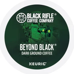 Black Rifle Coffee Company Beyond Black Coffee Keurig® K-Cup® Pods, Dark Roast, 22/Box (5000384043)