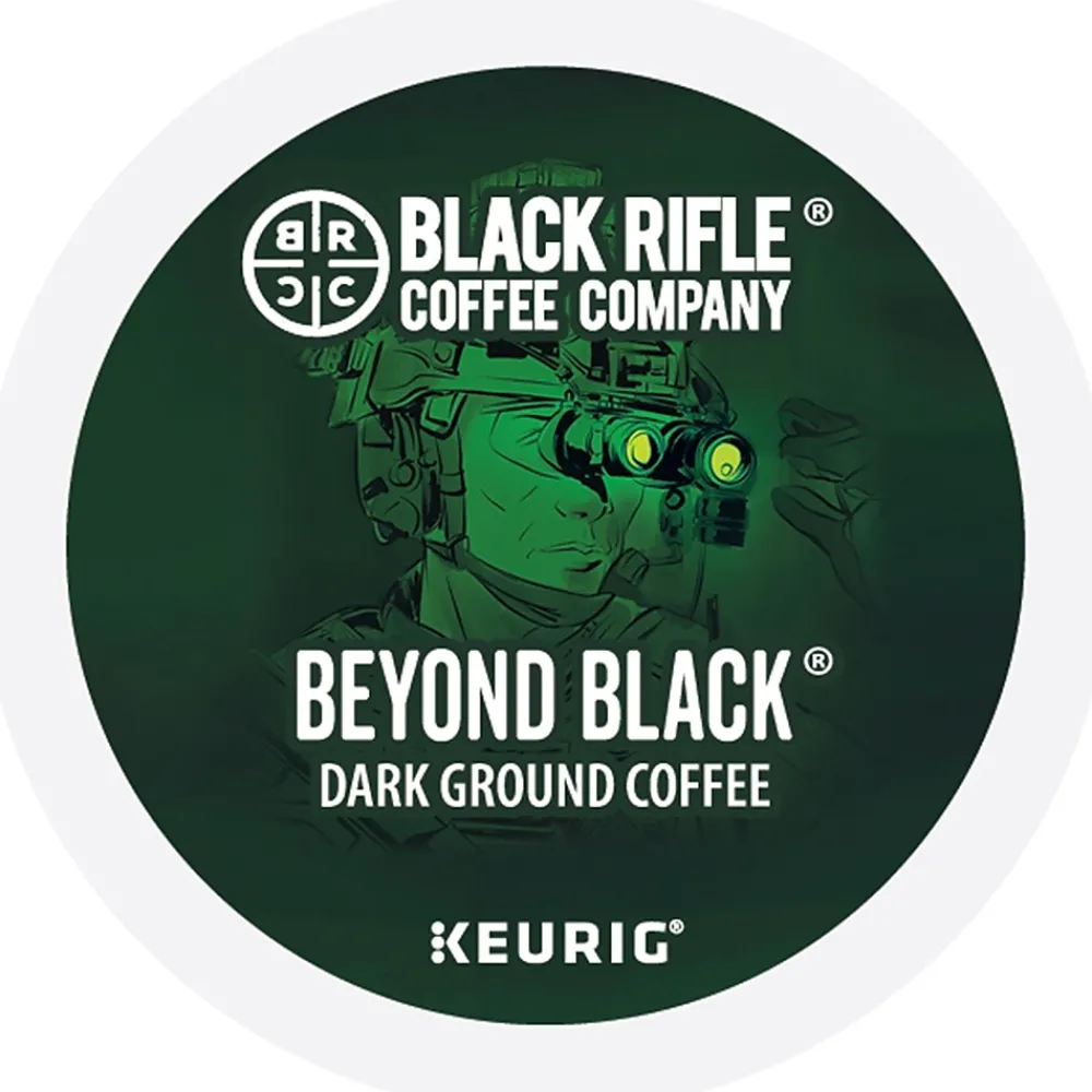 Black Rifle Coffee Company Beyond Black Coffee Keurig® K-Cup® Pods, Dark Roast, 88/Carton (5000384045CT)