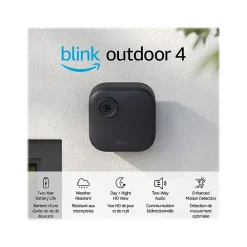 Blink Outdoor 4 Wireless 3-Camera Smart Security Camera System, Black (B0B1N5FK48)