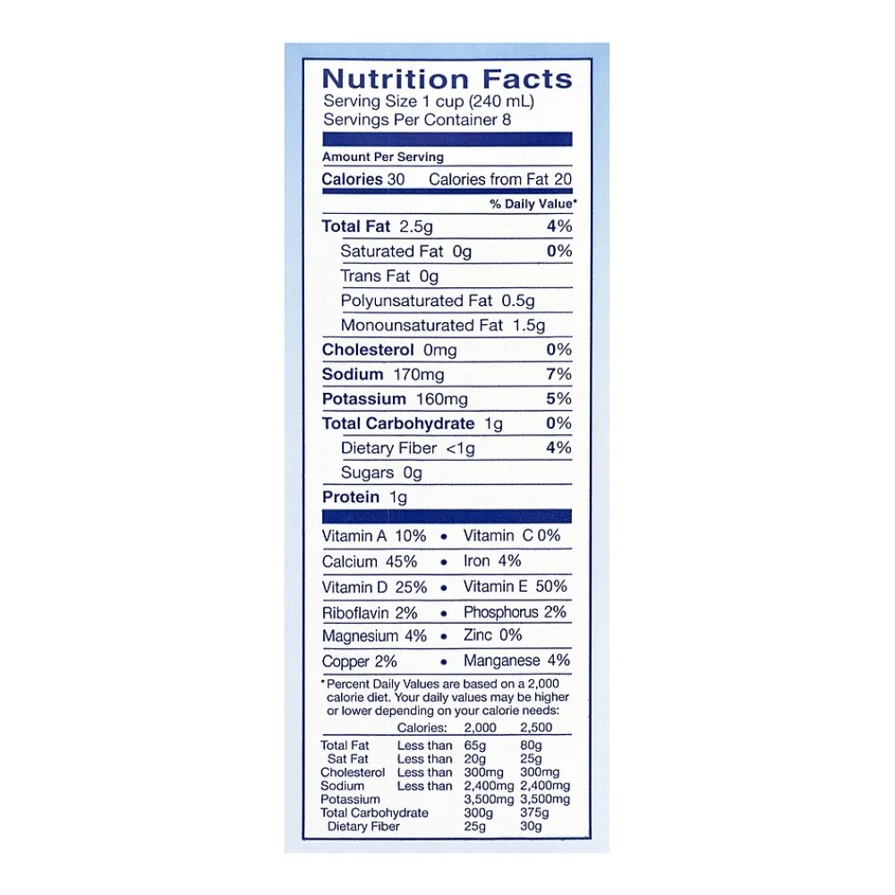 Blue Diamond Almond Breeze Unsweetened Vanilla Almondmilk, 64 fl. oz., 2/Pack (307-00081)
