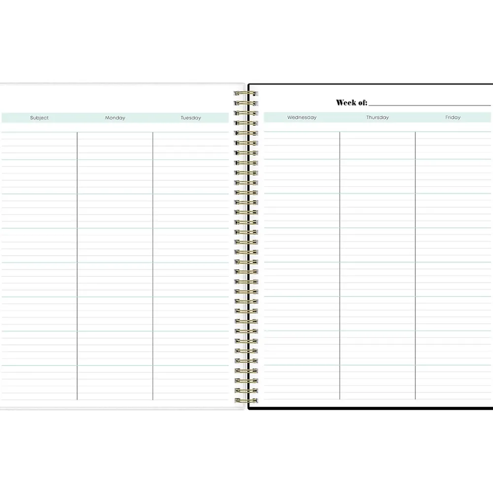 Academic Planners|Blue Sky Dark Gray Gale 8.5" x 11" Academic Weekly & Monthly Lesson Planner (136608)