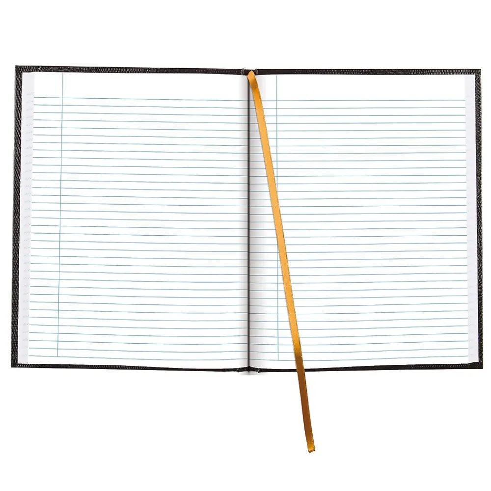 Journals|Blueline Executive Hardcover Journal, 8.5" x 10.75", College Ruled, Black, 150 Pages (A10.81)