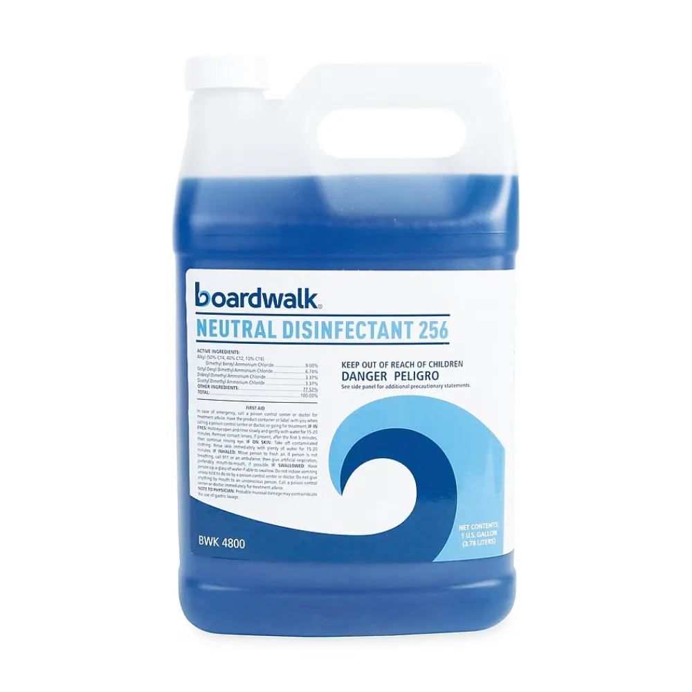 ® Neutral Disinfectant, Floral Scent, 1 gal Bottle, 4/Carton<Boardwalk Hot