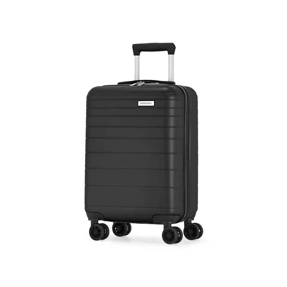 Panoramic 21.5" Hardside Carry-On Suitcase, Double Spinner Wheels, Black (HLG7220BS-BLACK)<Bond Street Best