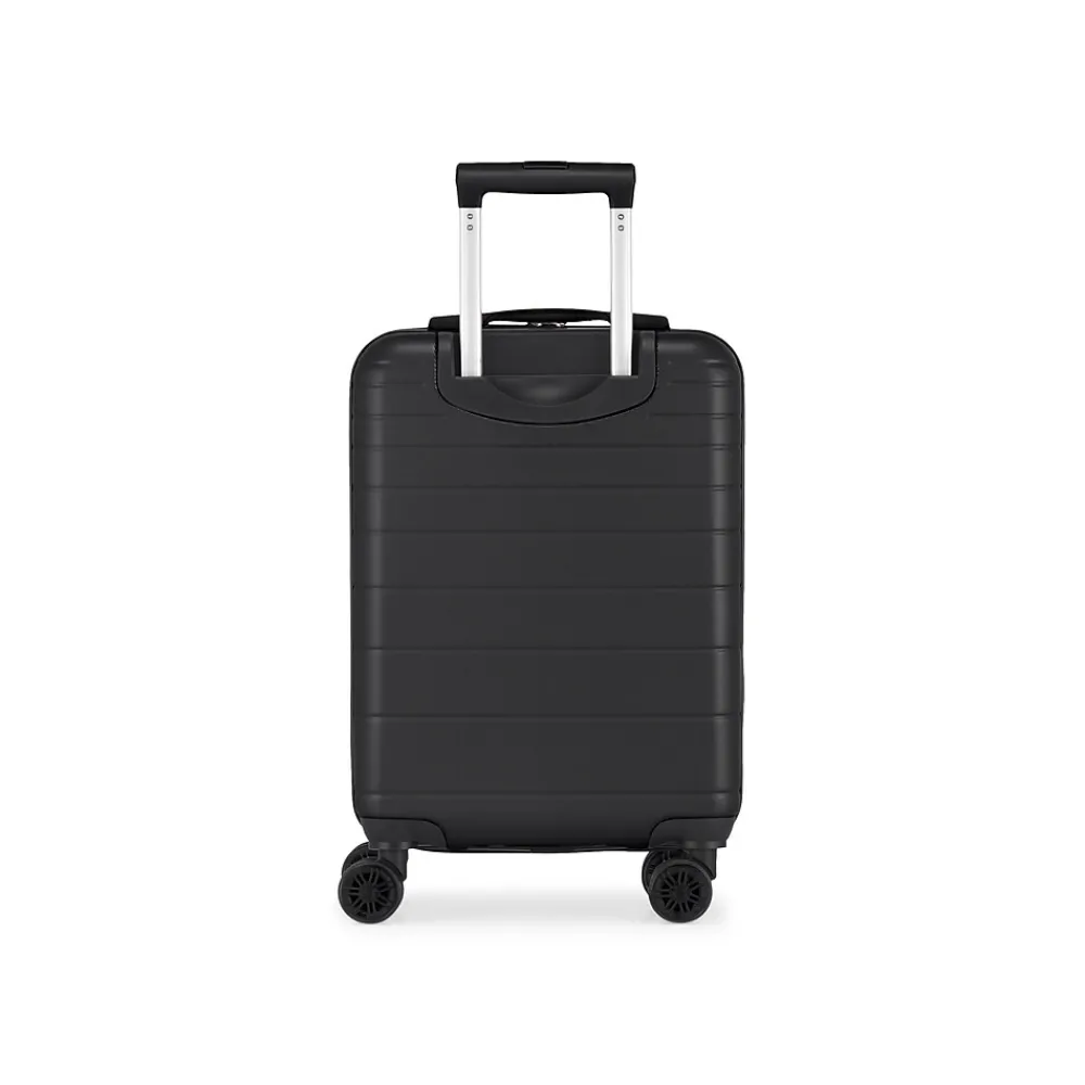 Panoramic 21.5" Hardside Carry-On Suitcase, Double Spinner Wheels, Black (HLG7220BS-BLACK)<Bond Street Best