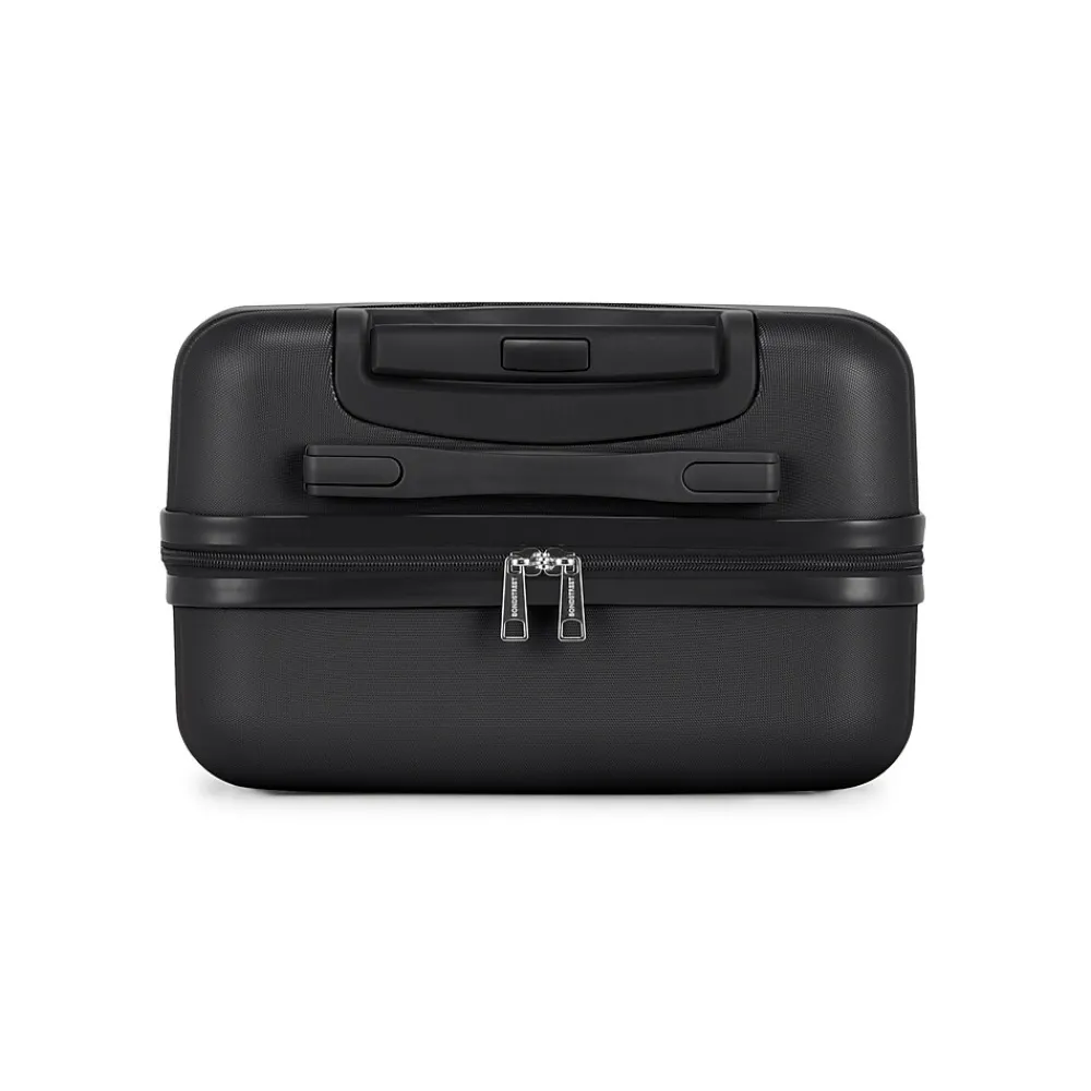 Panoramic 21.5" Hardside Carry-On Suitcase, Double Spinner Wheels, Black (HLG7220BS-BLACK)<Bond Street Best