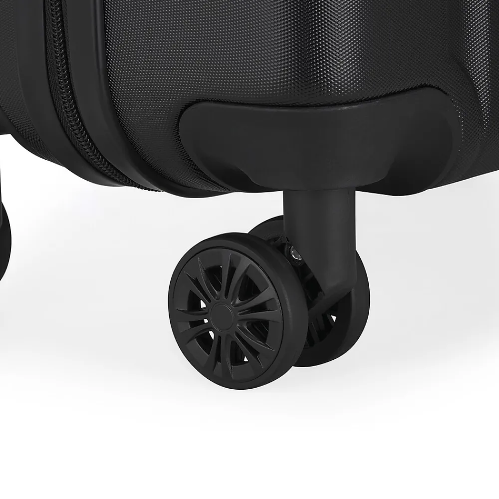 Panoramic 21.5" Hardside Carry-On Suitcase, Double Spinner Wheels, Black (HLG7220BS-BLACK)<Bond Street Best