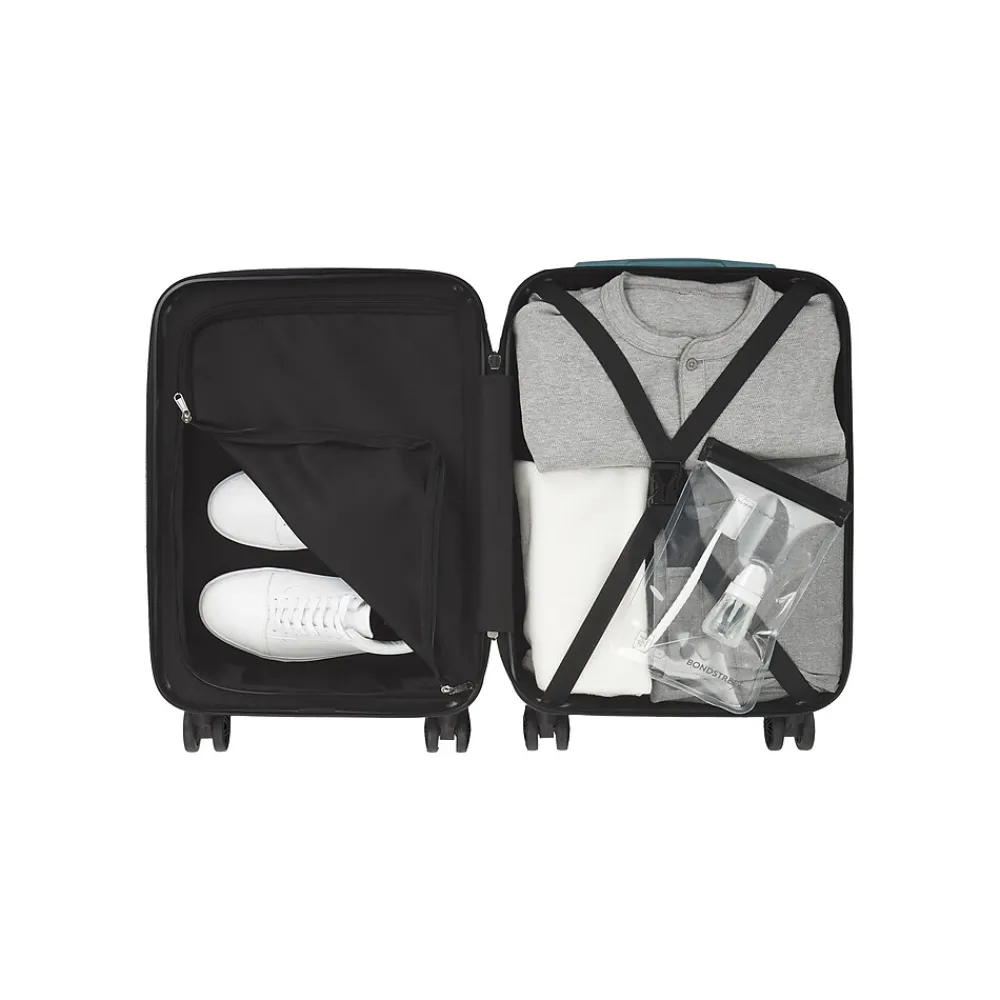 Panoramic 21.5" Hardside Carry-On Suitcase, 8-Wheeled Spinner, TSA Checkpoint Friendly, Assorted (HLG7520BS)<Bond Street Best