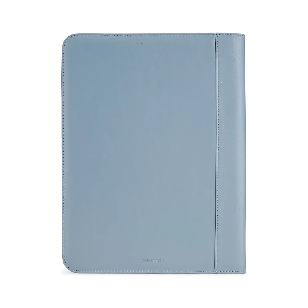 Vegan Leather Writing Case with Zipper Closure, Blue (WRC5043BS-BDUSK)<Bond Street Sale