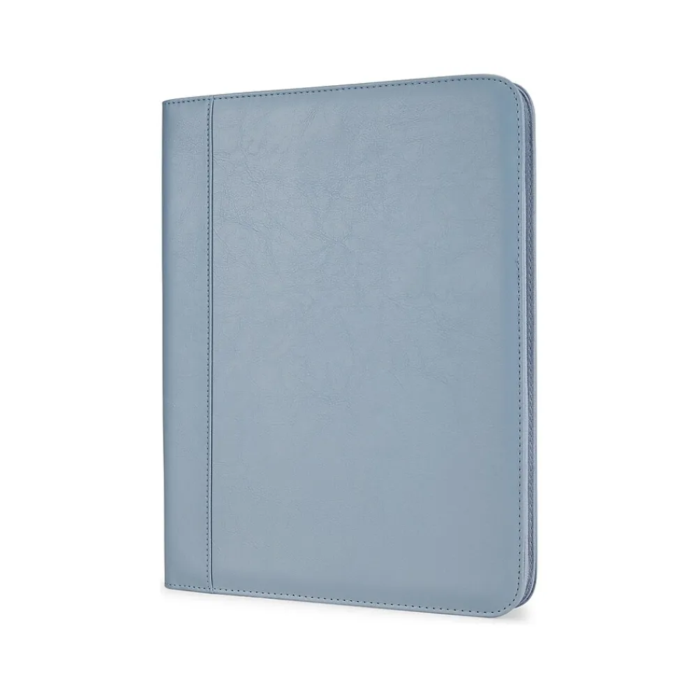 Vegan Leather Writing Case with Zipper Closure, Blue (WRC5043BS-BDUSK)<Bond Street Sale