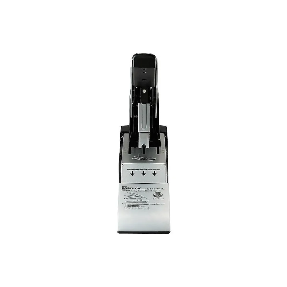 Staplers|Bostitch Auto180 Xtreme Heavy Duty Desktop Stapler, 180 Sheet Capacity, Black (B380HD)