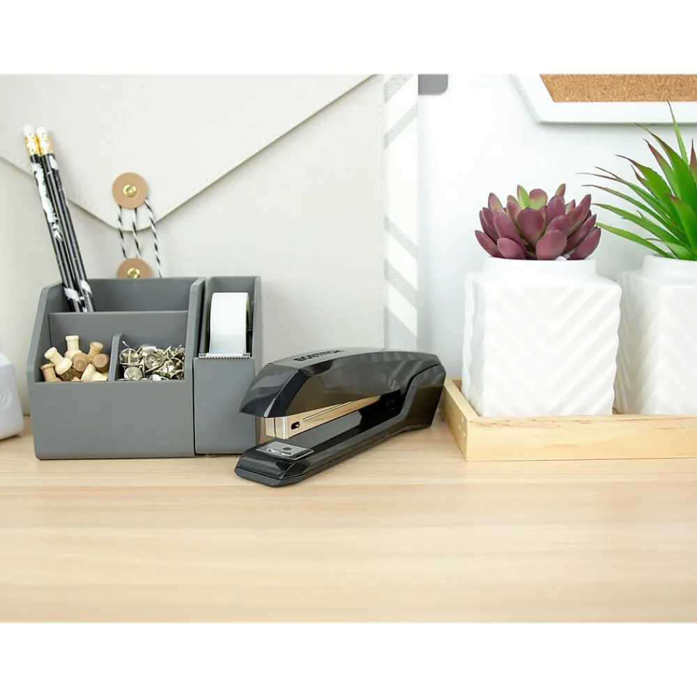 Staplers|Bostitch Desktop Stapler, 20-Sheet Capacity, Staples Included, Black (B210R-BLK)