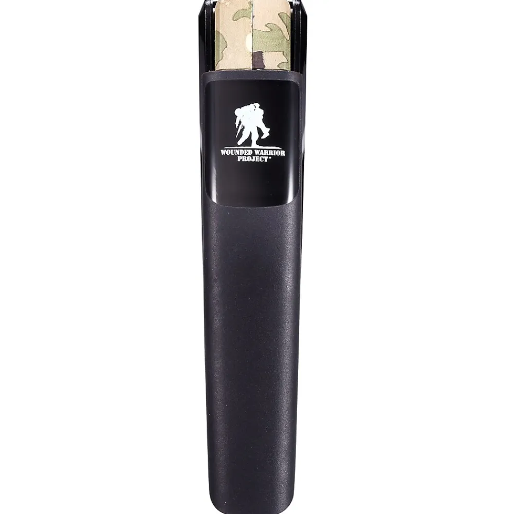 Staplers|Bostitch Wounded Warrior EZ Squeeze Desktop Stapler, 28-Sheet Capacity, Staples Included, Black/Camouflage (INP28-WW)