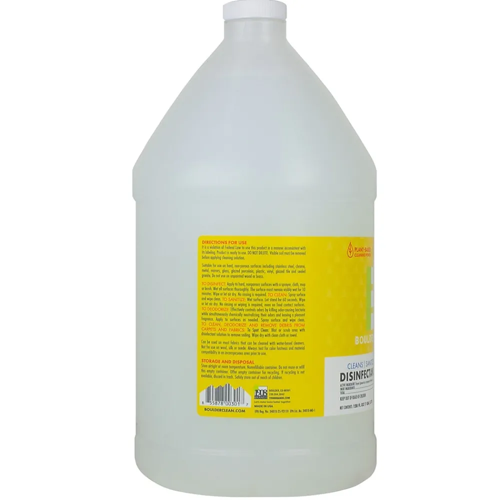 Disinfecting Cleaner Refill, Lemon Scent, 1 Gal. (003137)<Boulder Clean Sale