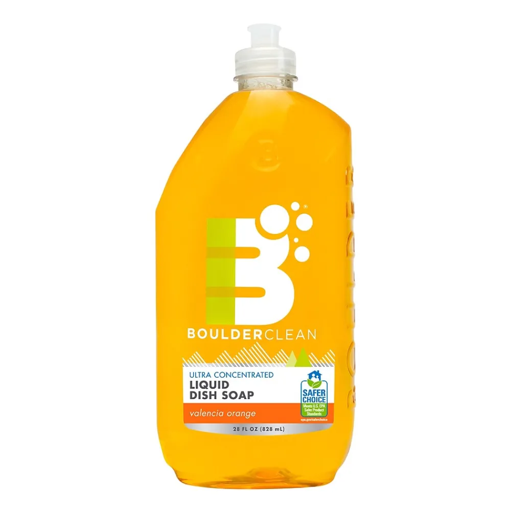 Liquid Dish Soap, Valencia Orange, 28 oz. (003281EA)<Boulder Clean Outlet