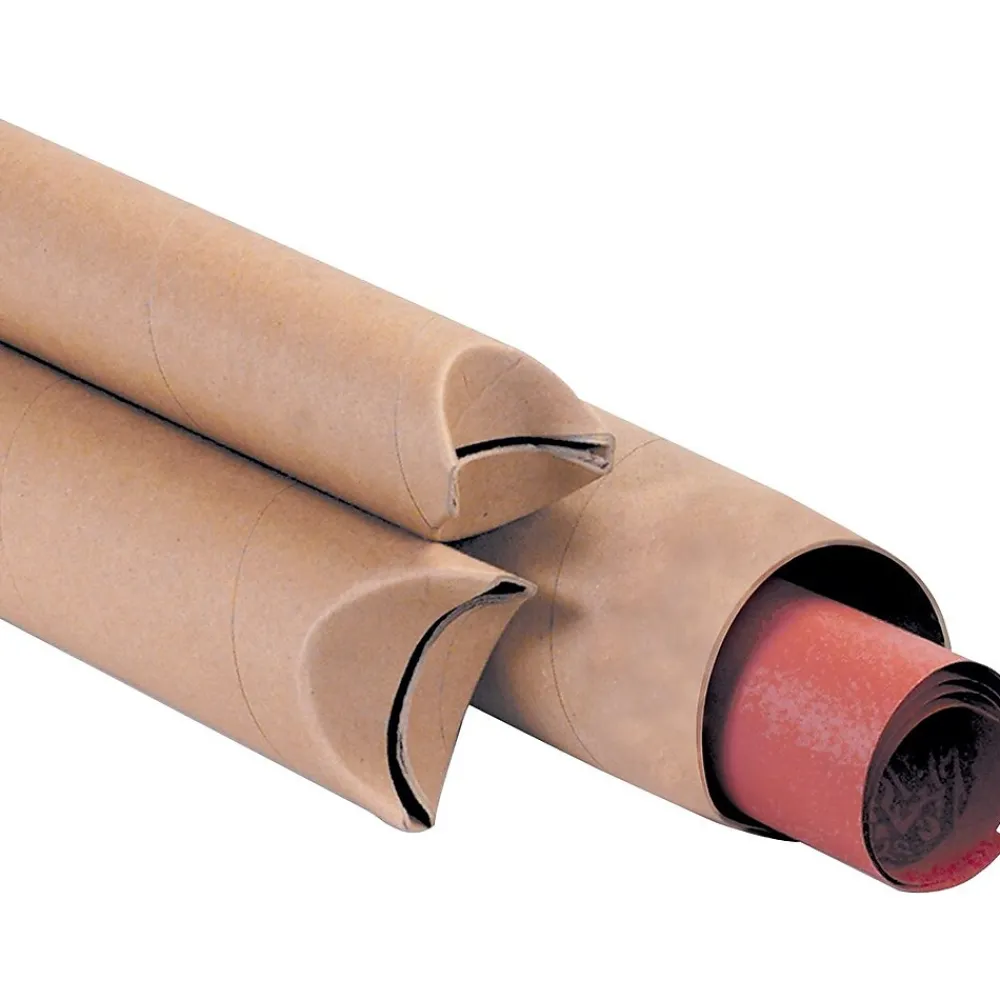 Outlet Partners Brand Box Partners Kraft Crimped End Mailing Tubes, 3" x 24", 24/CS