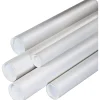 Sale Partners Brand Box Partners White Mailing Tubes, 2-1/2" x 30", 34/Case