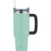 Geojug Stainless Steel Double Walled Tumbler Cup, 40 oz., Blue (CMB-1200BL)<Brentwood Online