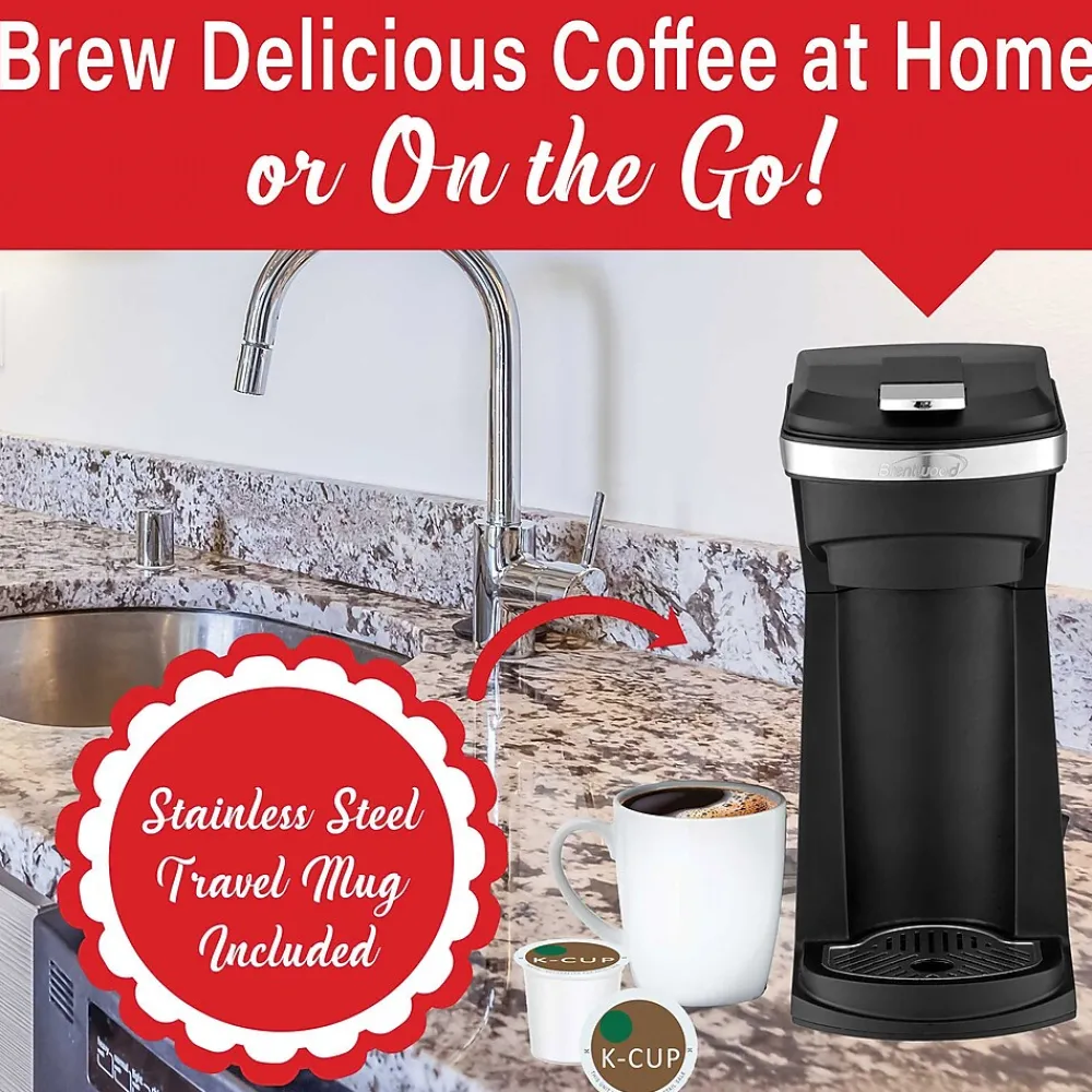 Brentwood Single-Serve Coffee Maker, Black (TS-1101BK)