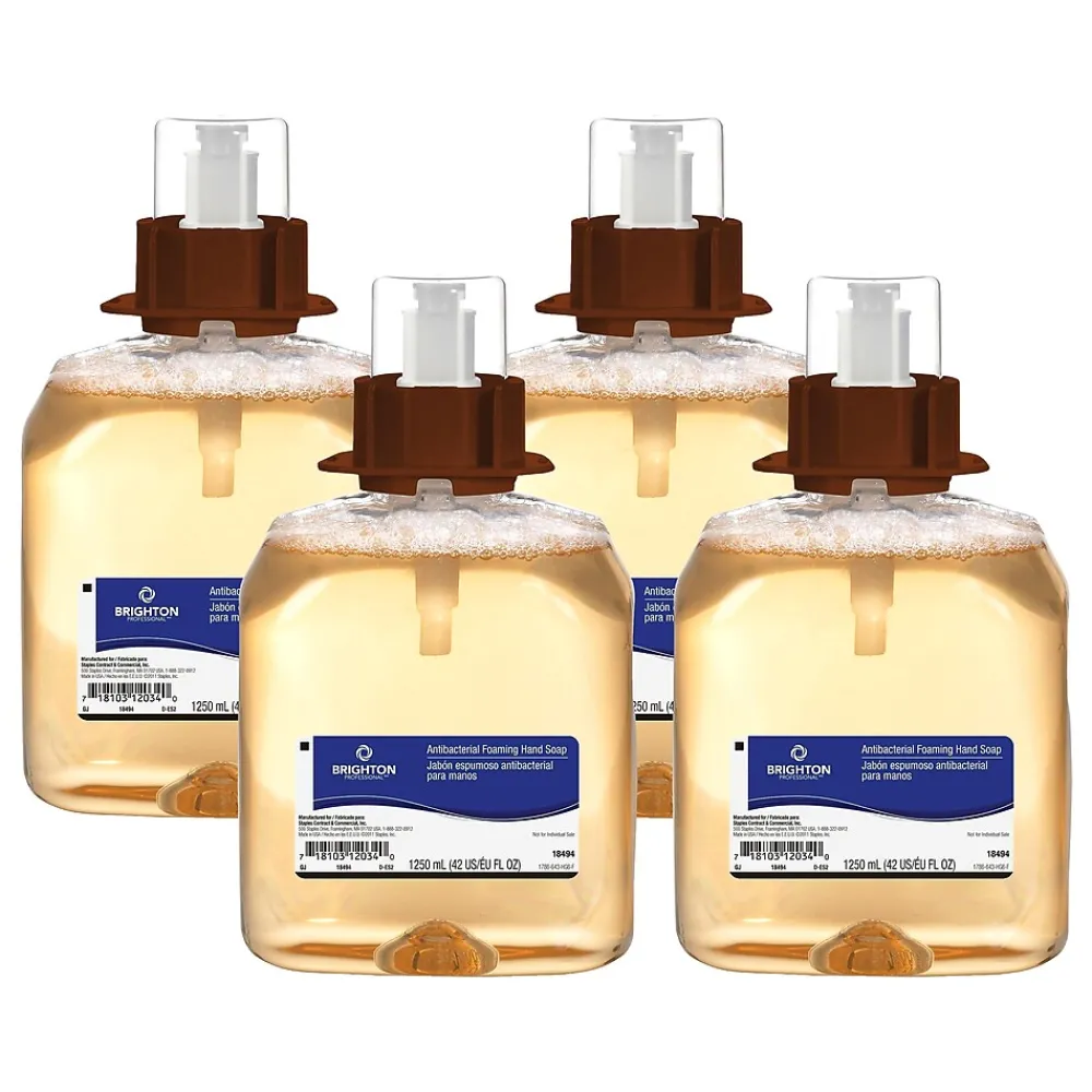 Antibacterial Foaming Hand Soap Refill for BP Dispenser, Orange Scent, 1250 ml., 4/Carton (BPR59207)<Brighton Professional New