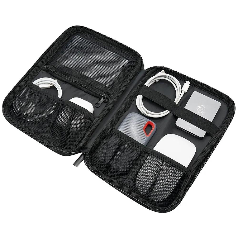 6.69" Fabric Travel Organizer, Black (BNSM0001)<Brookstone Hot