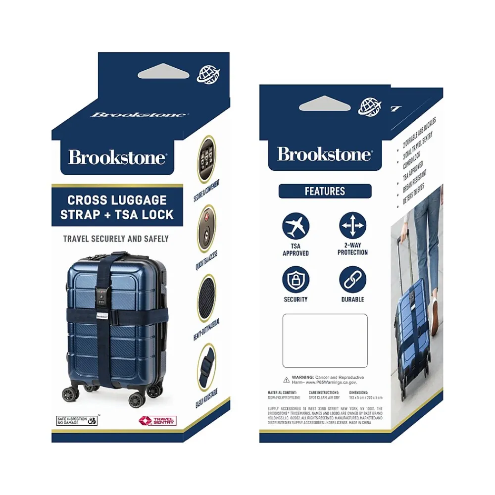 3-Digit Combination Lock, Blue (BSLS0001)<Brookstone Online