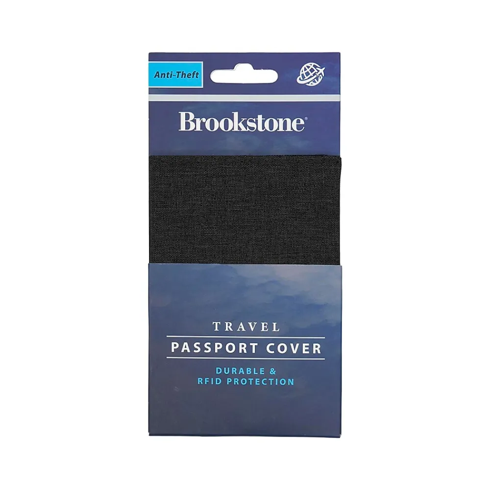 RFID Polyester Passport Holder, Black (BNCM0001)<Brookstone Online