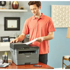 Brother DCP-L2550DW Wireless Monochrome Laser All-In-One Printer, Refurbished