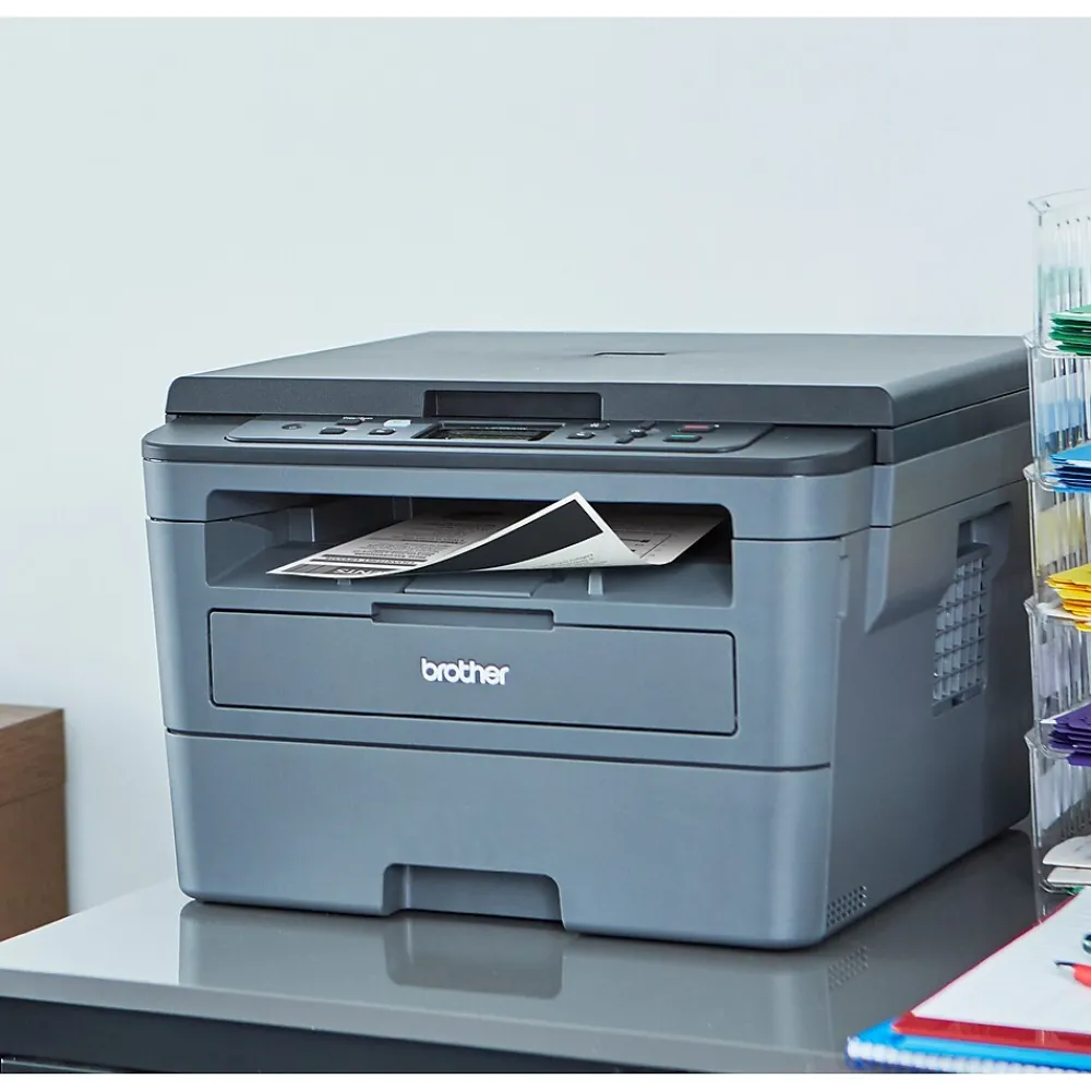 Brother HL-L2390DW Refurbished Wireless Black & White Laser Printer, Single-Function, Print, Scan, Copy