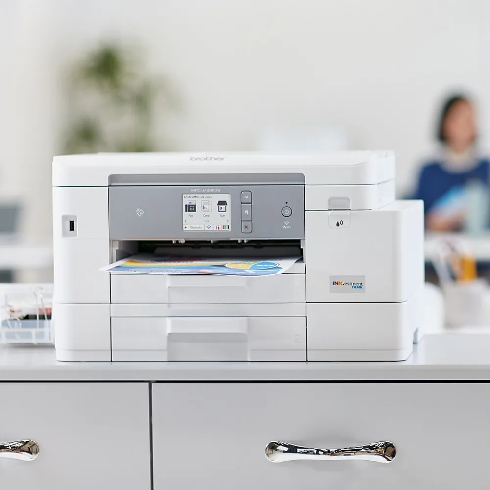 Brother INKvestment Tank MFC-J4535DW Wireless Color Inkjet Printer, All-In-One Supertank, Print, Scan, Copy, Fax