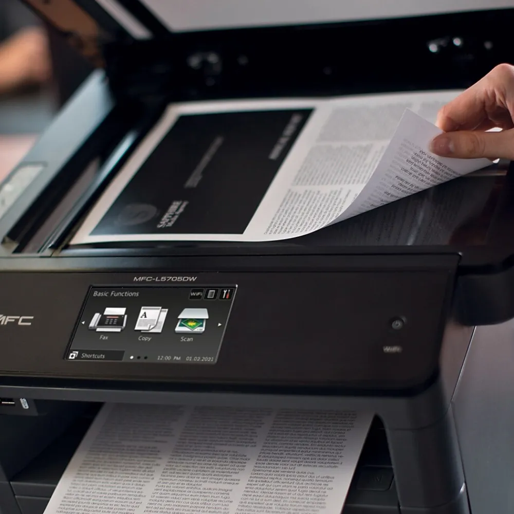 Brother MFC-L5705DW Wireless Black & White Laser Printer, All-In-One, Print, Scan, Copy, Fax (MFCL5705DW)