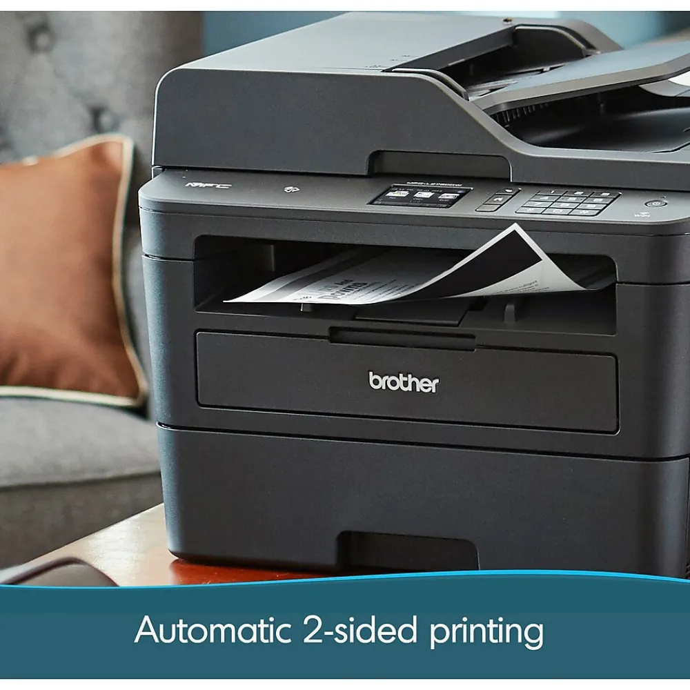 Brother MFC-L2750DW XL Wireless Black & White Laser Printer, All-In-One, Print, Scan, Copy, Fax, Refresh Subscription Eligible